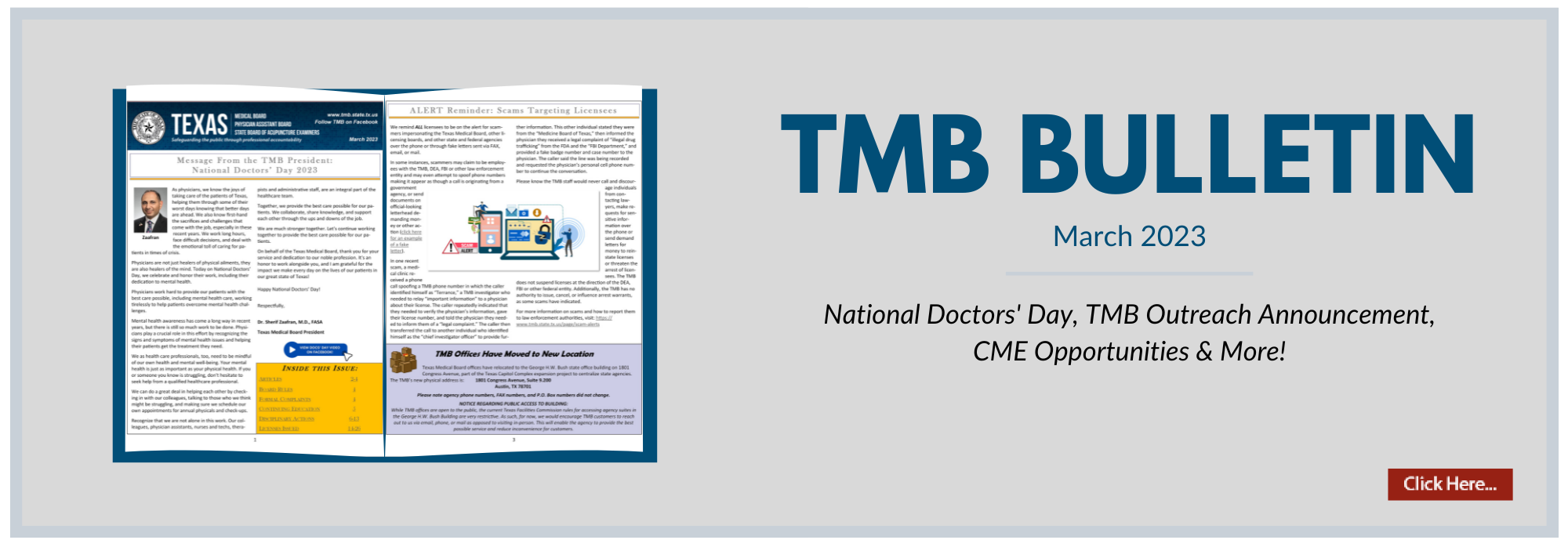 Latest TMB Bulletin Banner