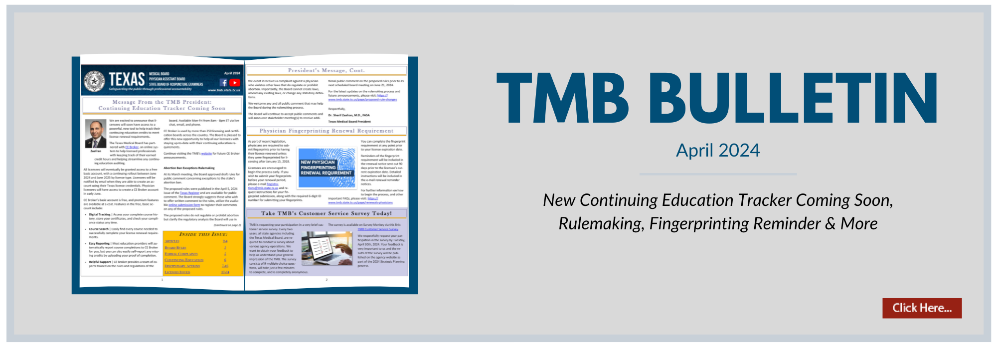 Latest TMB Bulletin Banner