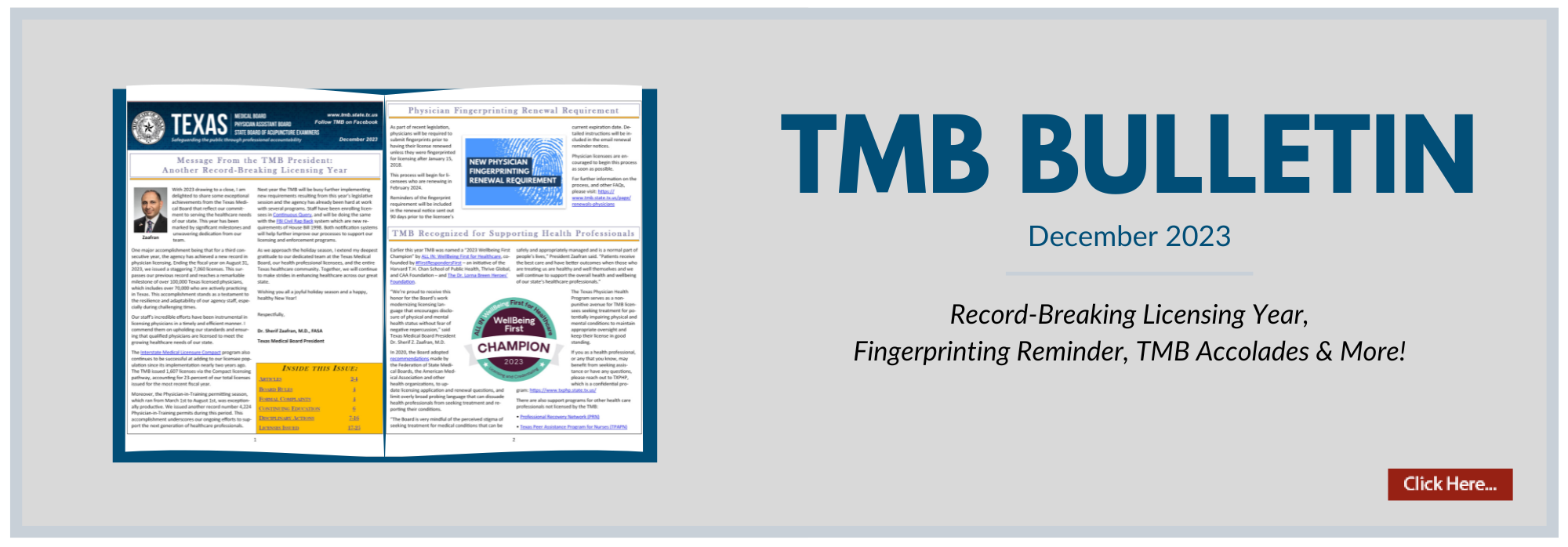 Latest TMB Bulletin Banner